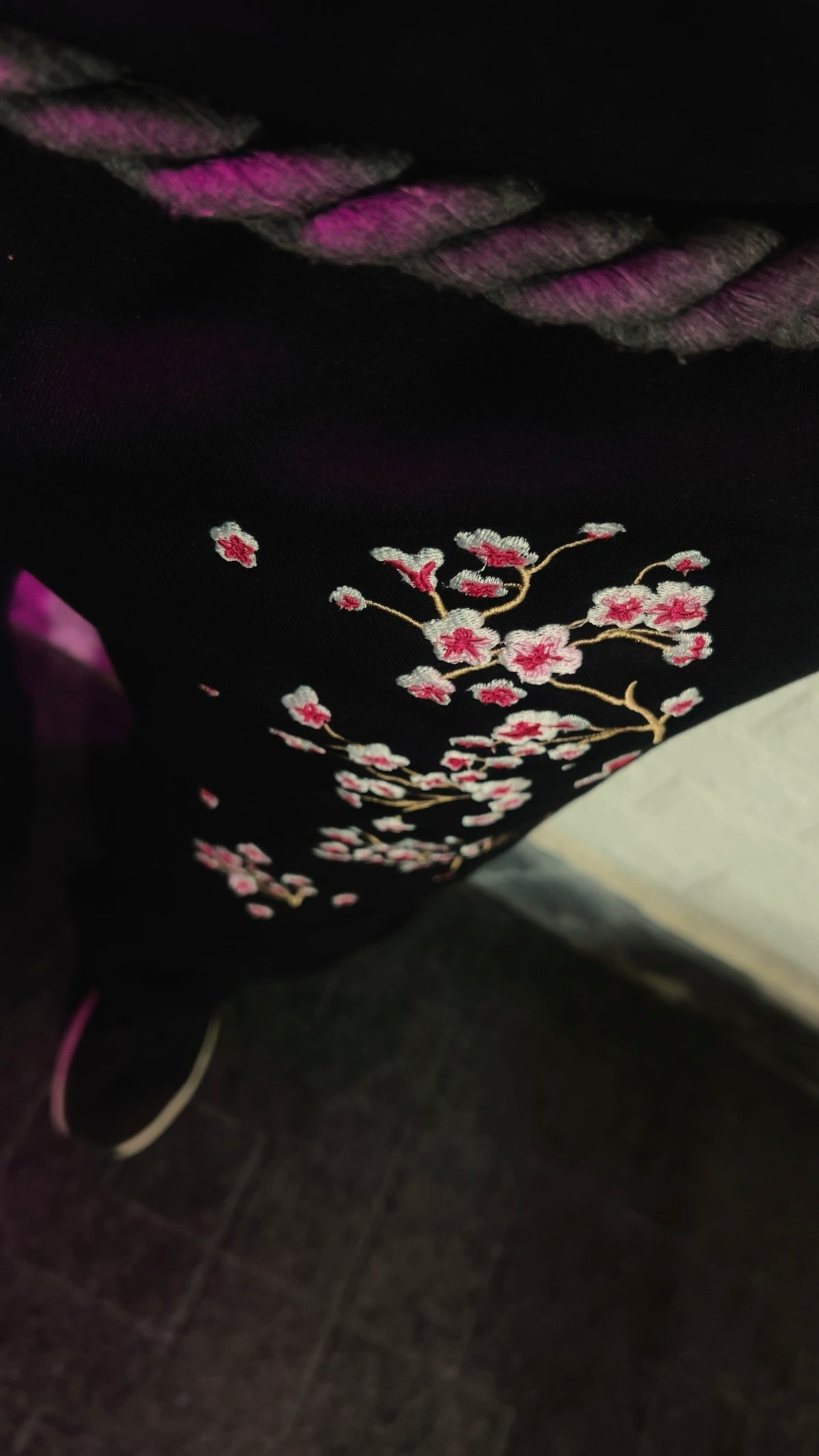 CHERRY BLOSSOM / BARREL Embroidery SWEATPANTS