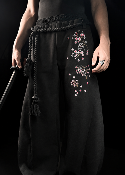 CHERRY BLOSSOM / BARREL Embroidery SWEATPANTS