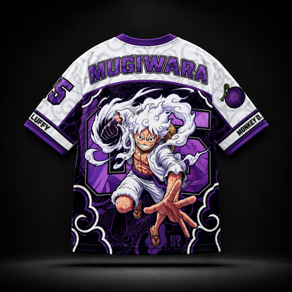 Mugiwara Gear 5 Anime Oversized Jersey T-Shirt