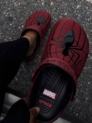 Swing into style Spider Crocs