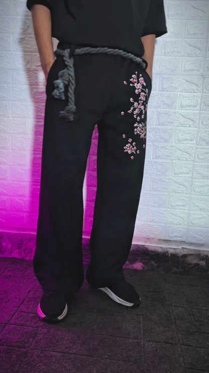 CHERRY BLOSSOM / BARREL Embroidery SWEATPANTS