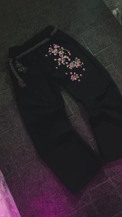 CHERRY BLOSSOM / BARREL Embroidery SWEATPANTS